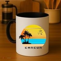 Sunset Beach Cancun Emblem Coffee Mug thumb 4