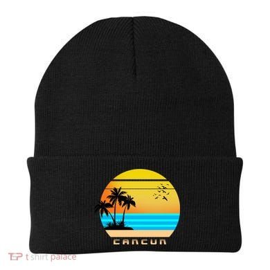 Sunset Beach Cancun Emblem Beanie