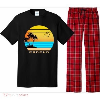 Sunset Beach Cancun Emblem Pajama Set