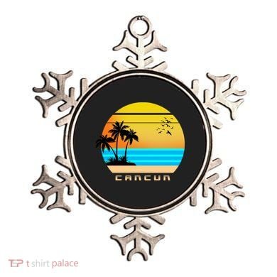 Sunset Beach Cancun Emblem Ornament