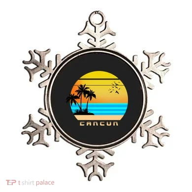 Sunset Beach Cancun Emblem Ornament