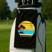 Sunset Beach Cancun Emblem Golf Towel thumb 2