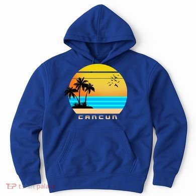 Sunset Beach Cancun Emblem Hoodie