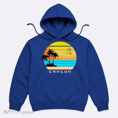 Sunset Beach Cancun Emblem Hoodie