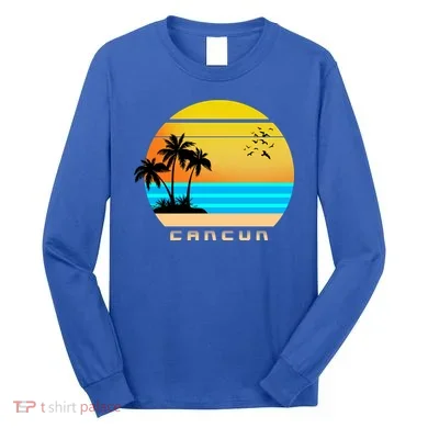 Sunset Beach Cancun Emblem Long Sleeve Shirt