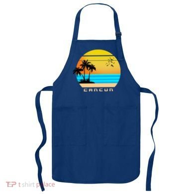 Sunset Beach Cancun Emblem Apron