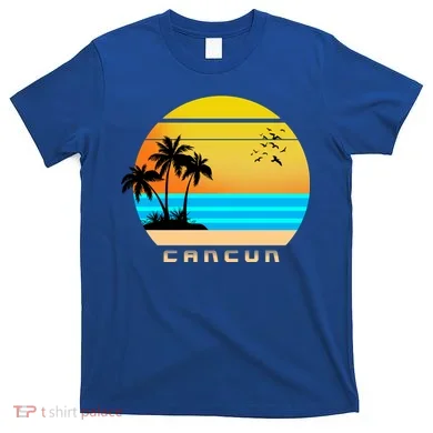 Sunset Beach Cancun Emblem T-Shirt