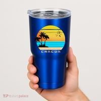 Sunset Beach Cancun Emblem Tumbler thumb 2