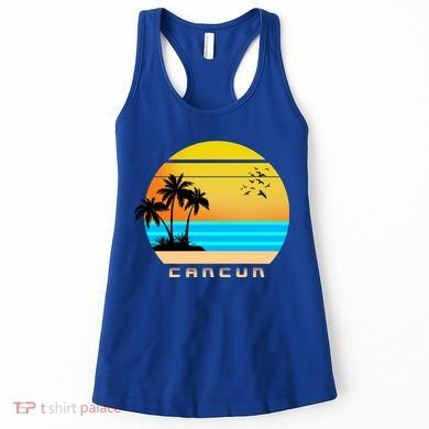 Sunset Beach Cancun Emblem Women's Tank Top