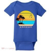 Sunset Beach Cancun Emblem Baby Bodysuit thumb 0