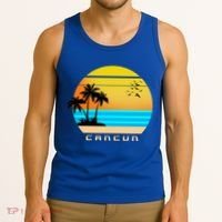 Sunset Beach Cancun Emblem Tank Top thumb 3