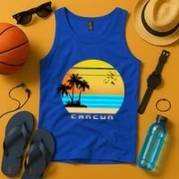 Sunset Beach Cancun Emblem Tank Top thumb 4