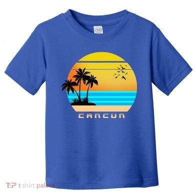 Sunset Beach Cancun Emblem Toddler T-Shirt