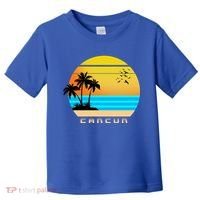 Sunset Beach Cancun Emblem Toddler T-Shirt thumb 0