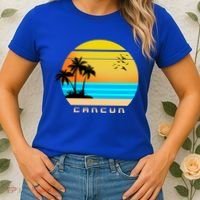 Sunset Beach Cancun Emblem Women's T-Shirt thumb 2