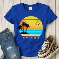 Sunset Beach Cancun Emblem Women's T-Shirt thumb 3
