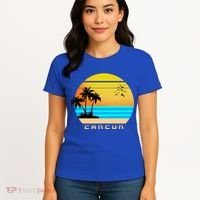 Sunset Beach Cancun Emblem Women's T-Shirt thumb 4