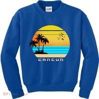 Sunset Beach Cancun Emblem Kids Sweatshirt thumb 0