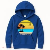 Sunset Beach Cancun Emblem Kids Hoodie thumb 0
