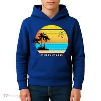 Sunset Beach Cancun Emblem Kids Hoodie thumb 4