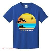 Sunset Beach Cancun Emblem Kids T-Shirt thumb 0