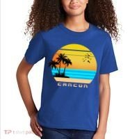 Sunset Beach Cancun Emblem Kids T-Shirt thumb 2