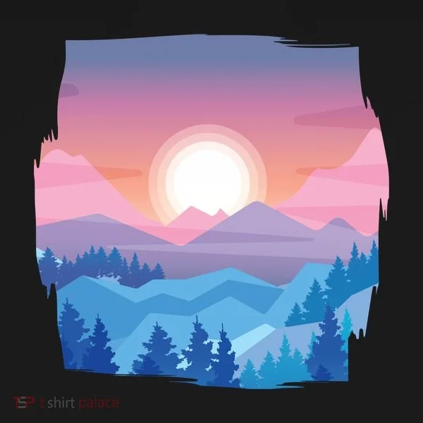 Sunset Mountain Doggie Tank