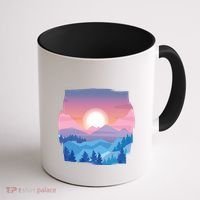 Sunset Mountain Coffee Mug thumb 1