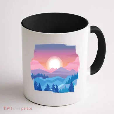 Sunset Mountain Coffee Mug back