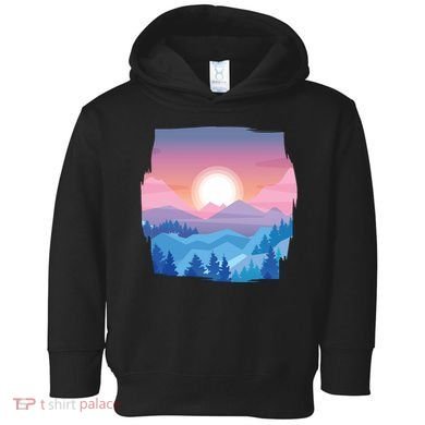 Sunset Mountain Toddler Hoodie