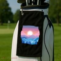 Sunset Mountain Golf Towel thumb 2