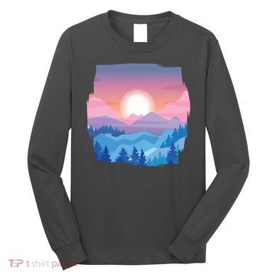 Sunset Mountain Long Sleeve Shirt