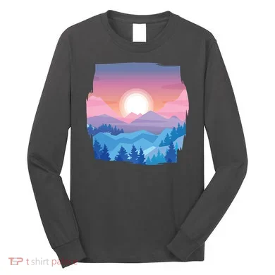 Sunset Mountain Long Sleeve Shirt