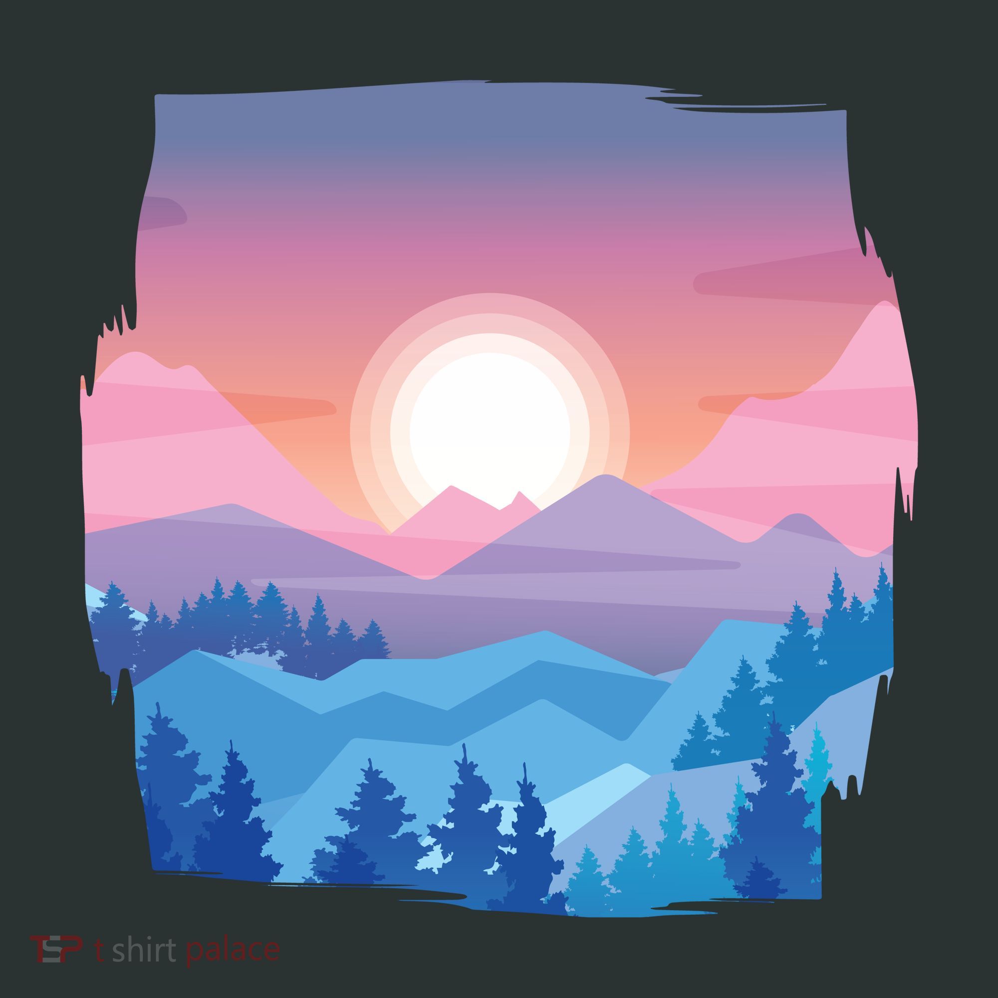 Sunset Mountain Long Sleeve Shirt