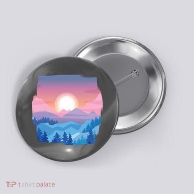 Sunset Mountain Button