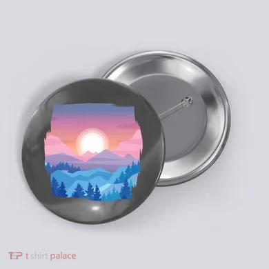 Sunset Mountain Button