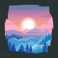 Sunset Mountain Baby Bodysuit thumb 2