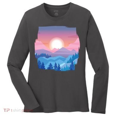 Sunset Mountain Women's Long Sleeve Shirt