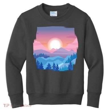 Sunset Mountain Kids Sweatshirt