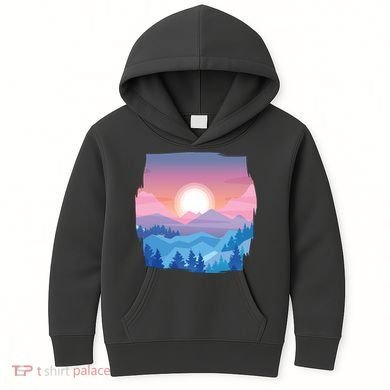 Sunset Mountain Kids Hoodie