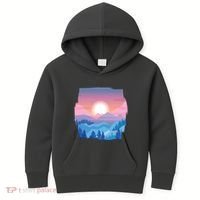 Sunset Mountain Kids Hoodie thumb 0