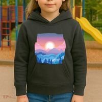 Sunset Mountain Kids Hoodie thumb 3