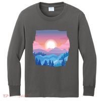 Sunset Mountain Kids Long Sleeve Shirt thumb 0