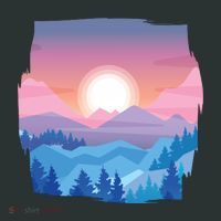 Sunset Mountain Kids Long Sleeve Shirt thumb 2