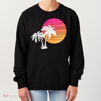 Sunset Palm Trees Women's Sweatshirt