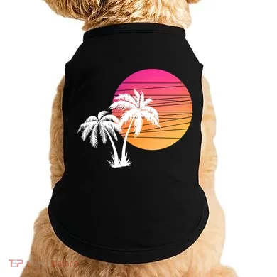 Sunset Palm Trees Doggie Tank