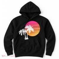 Sunset Palm Trees Hoodie thumb 0