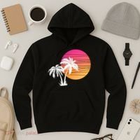 Sunset Palm Trees Hoodie thumb 3