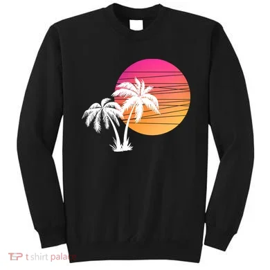Sunset Palm Trees Sweatshirt