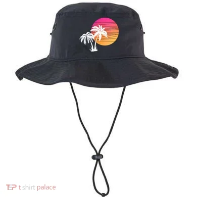 Sunset Palm Trees Bucket Hat